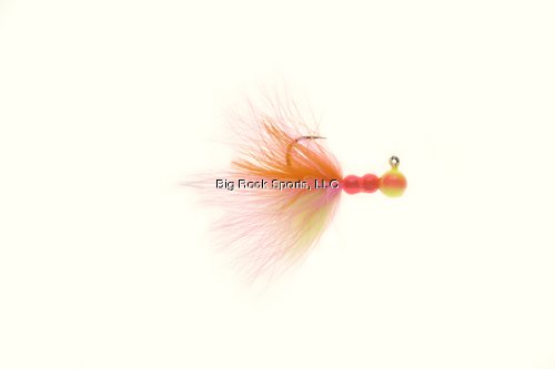 Yakima Bait Wordens Maxi Steelhead Jig in Sunrise, pulsating marabou for steelhead in current