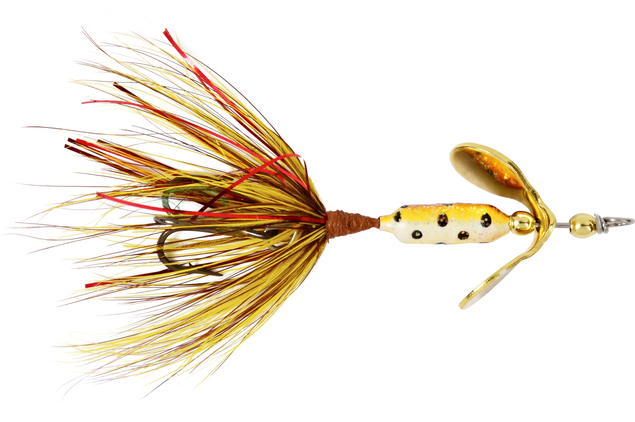 Yakima Bait Wordens Original Rooster Tail Spinner Lure in Tinsel Brown Trout, 1/32-Ounce