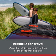 Yakima EasyTop tie-down ropes stabilize boards and boats during travel.
