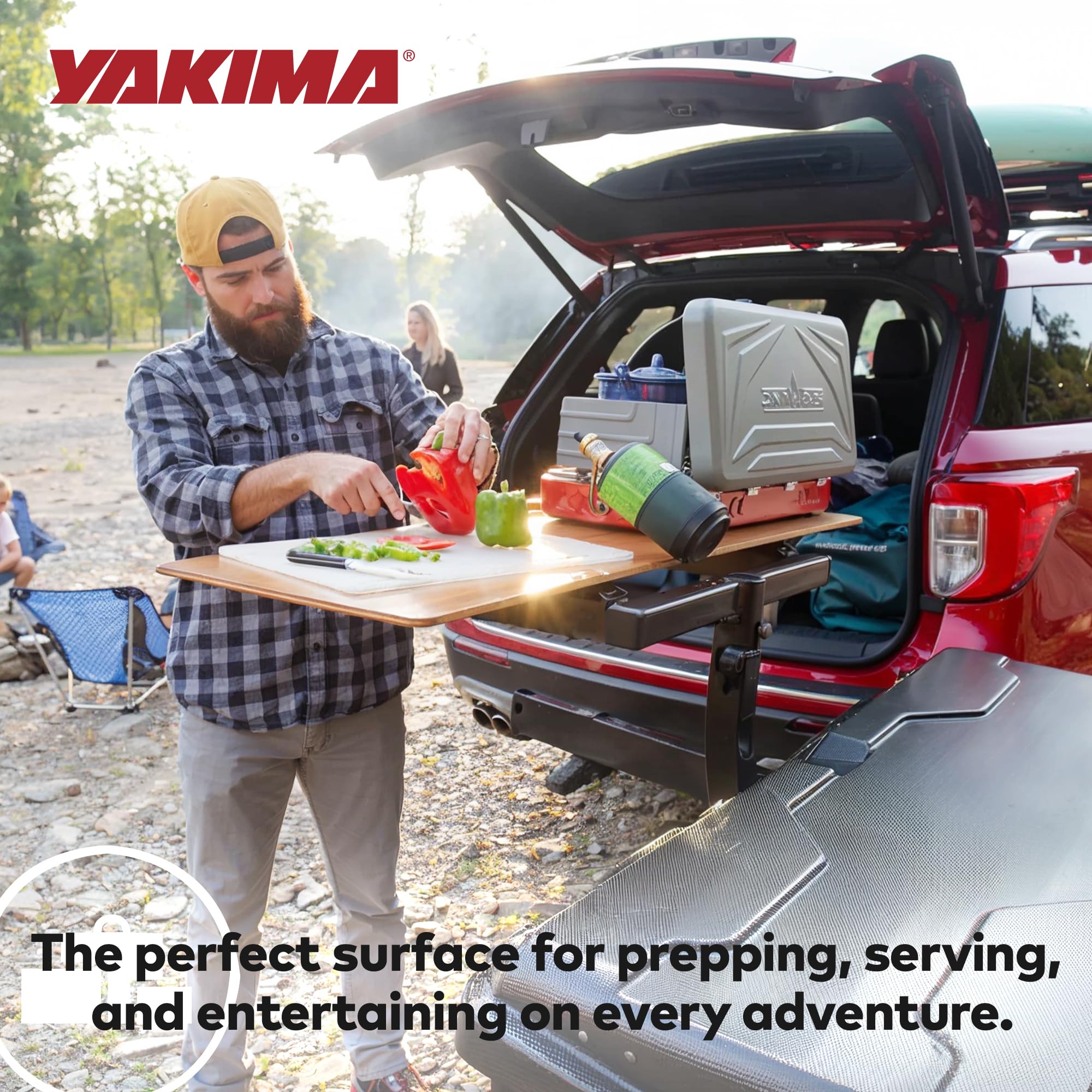 Yakima EXO is ideal for arranging charcuterie and casual games.