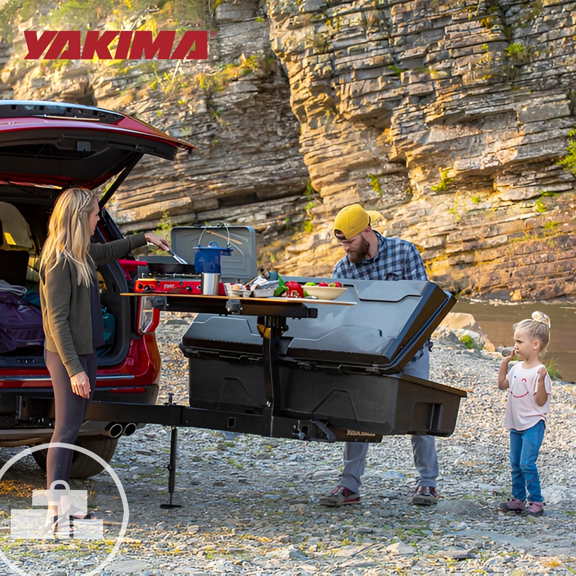 Yakima EXO included storage bag protects tabletop when not in use.
