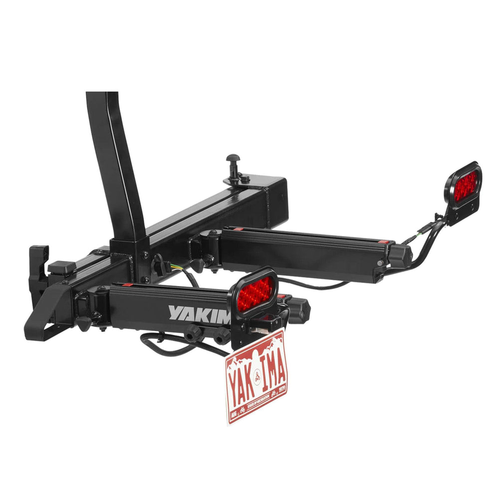 Close-up of LED taillights on Yakima EXO LitKit showing signaling