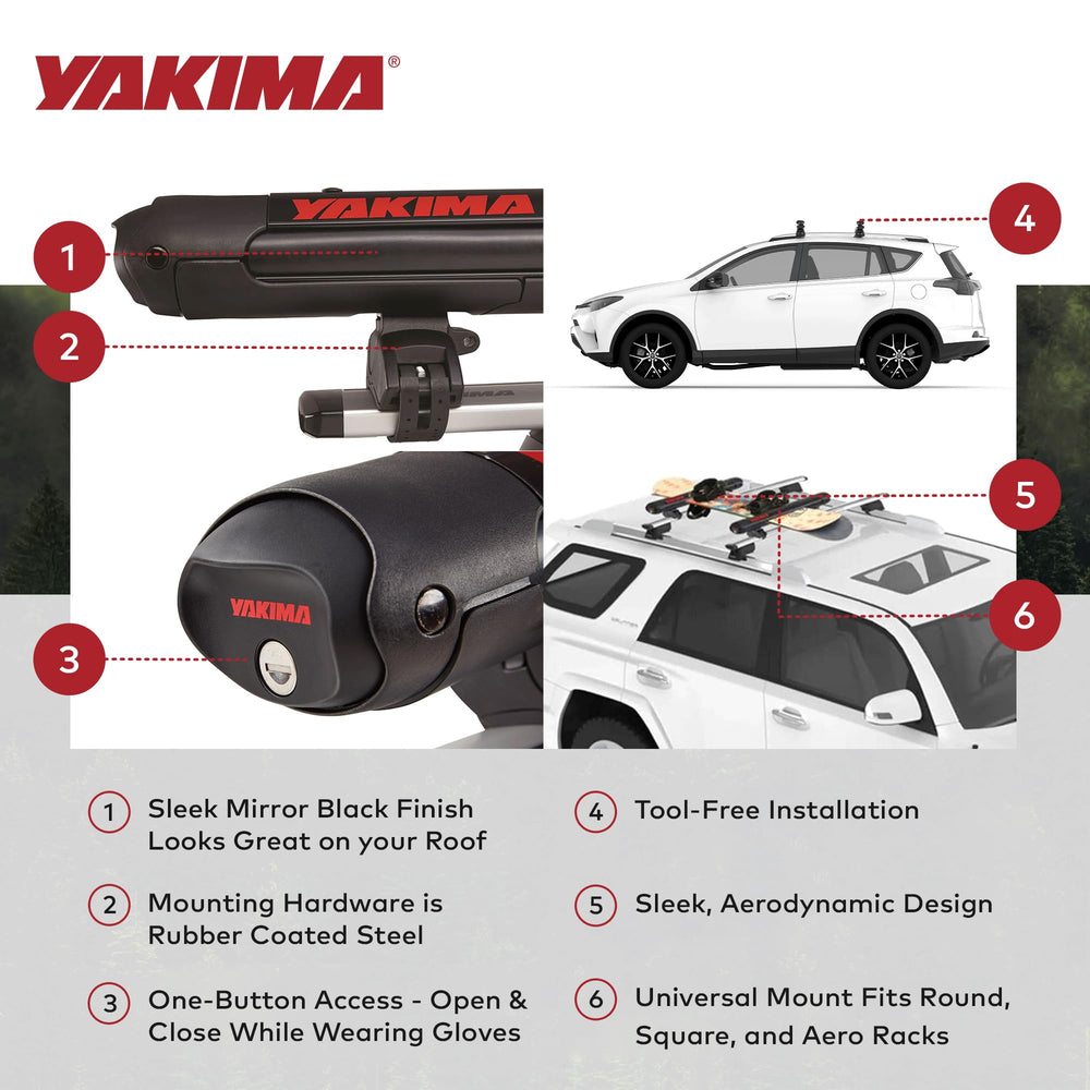 Integrated SKS locks securing gear with Yakima FatCat EVO 4