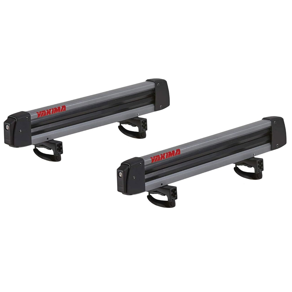 Yakima FreshTrack mounted on a roof rack ready to haul skis