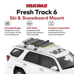 FreshTrack holds two snowboards securely for travel