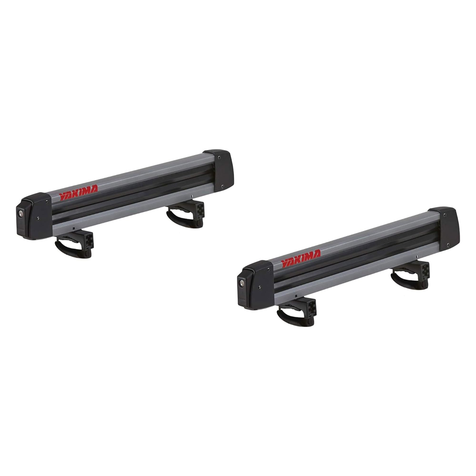 Yakima FreshTrack 4 mounted on car roof for secure family ski trips