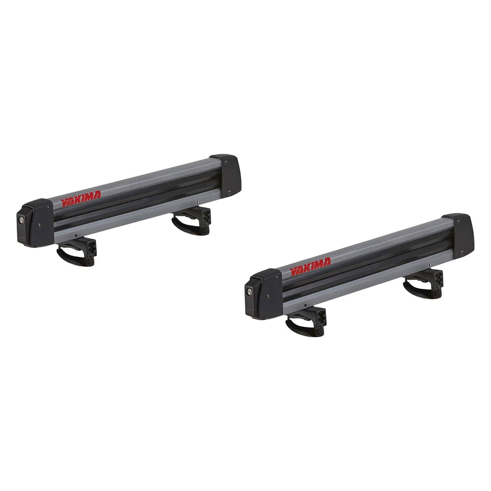 Yakima FreshTrack 4 mounted on car roof for secure family ski trips