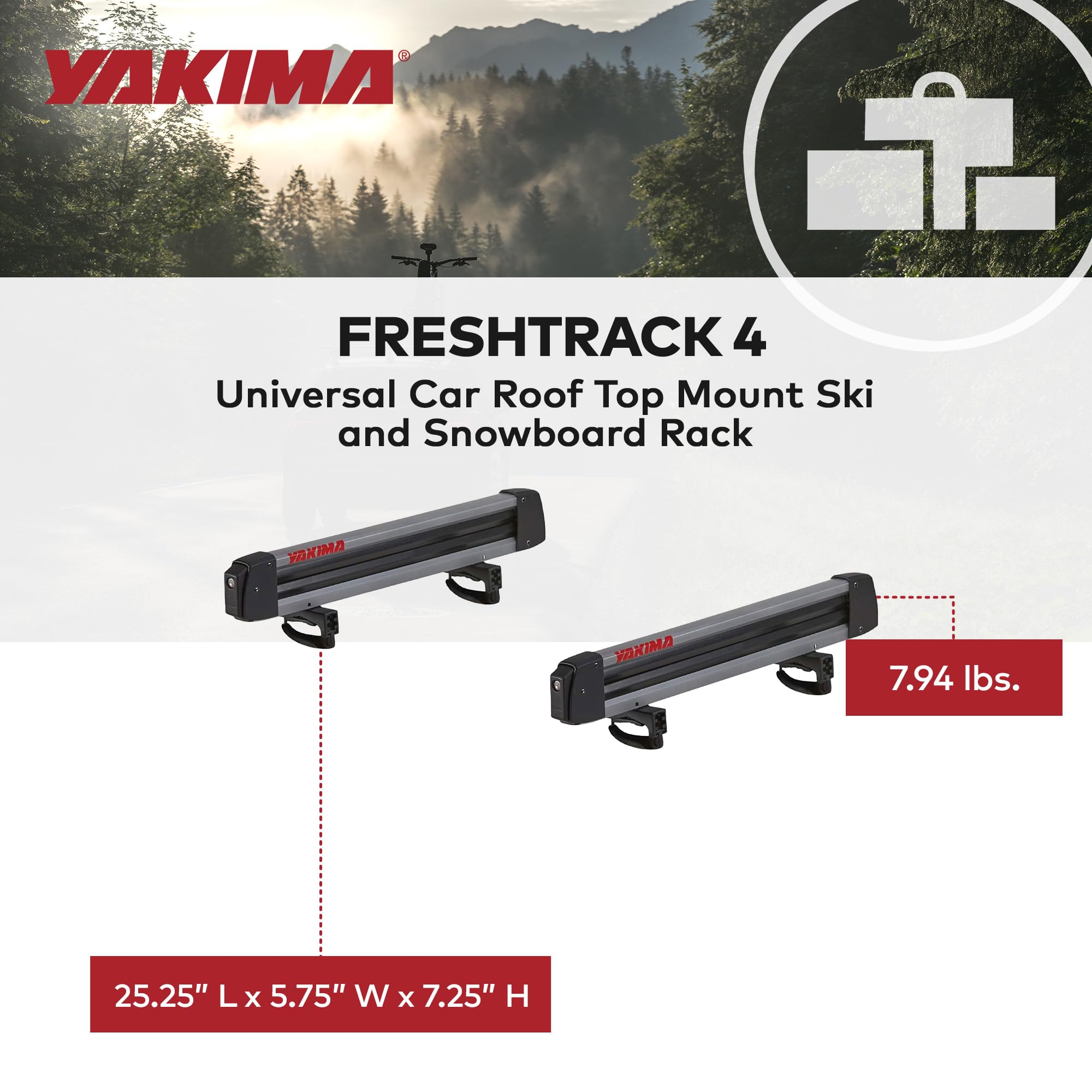 SkiLift attachment provides clearance for tall bindings on FreshTrack 4