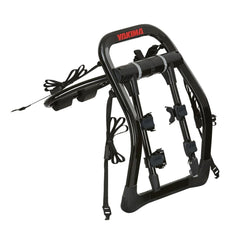 Yakima Fullback trunk-rack installation on car for quick, tool-free setup