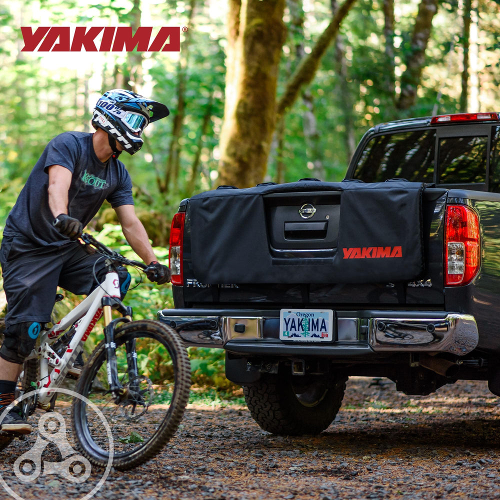 Yakima Gatekeeper quick setup with reinforced webbing for a tight fit.