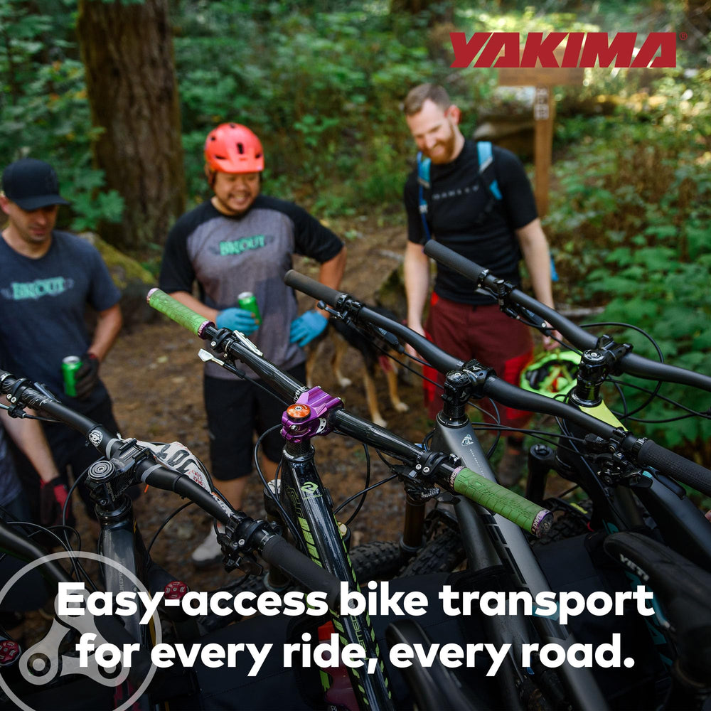 Yakima Gatekeeper reflective logo improves nighttime visibility and safety.