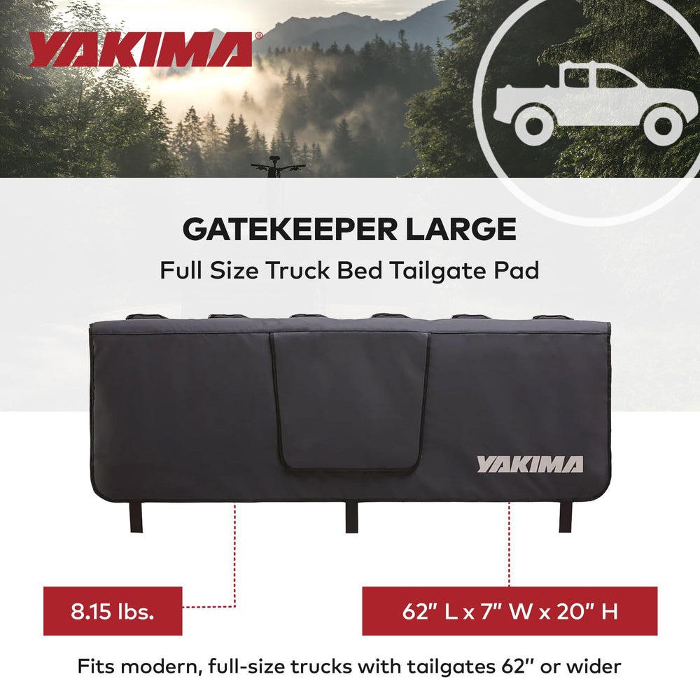 Yakima GateKeeper reinforced webbing ends enable easy installation