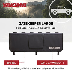 Yakima GateKeeper reinforced webbing ends enable easy installation