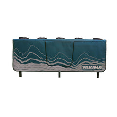 Yakima GateKeeper tailgate pad cascade blue side view shows stable bike transport