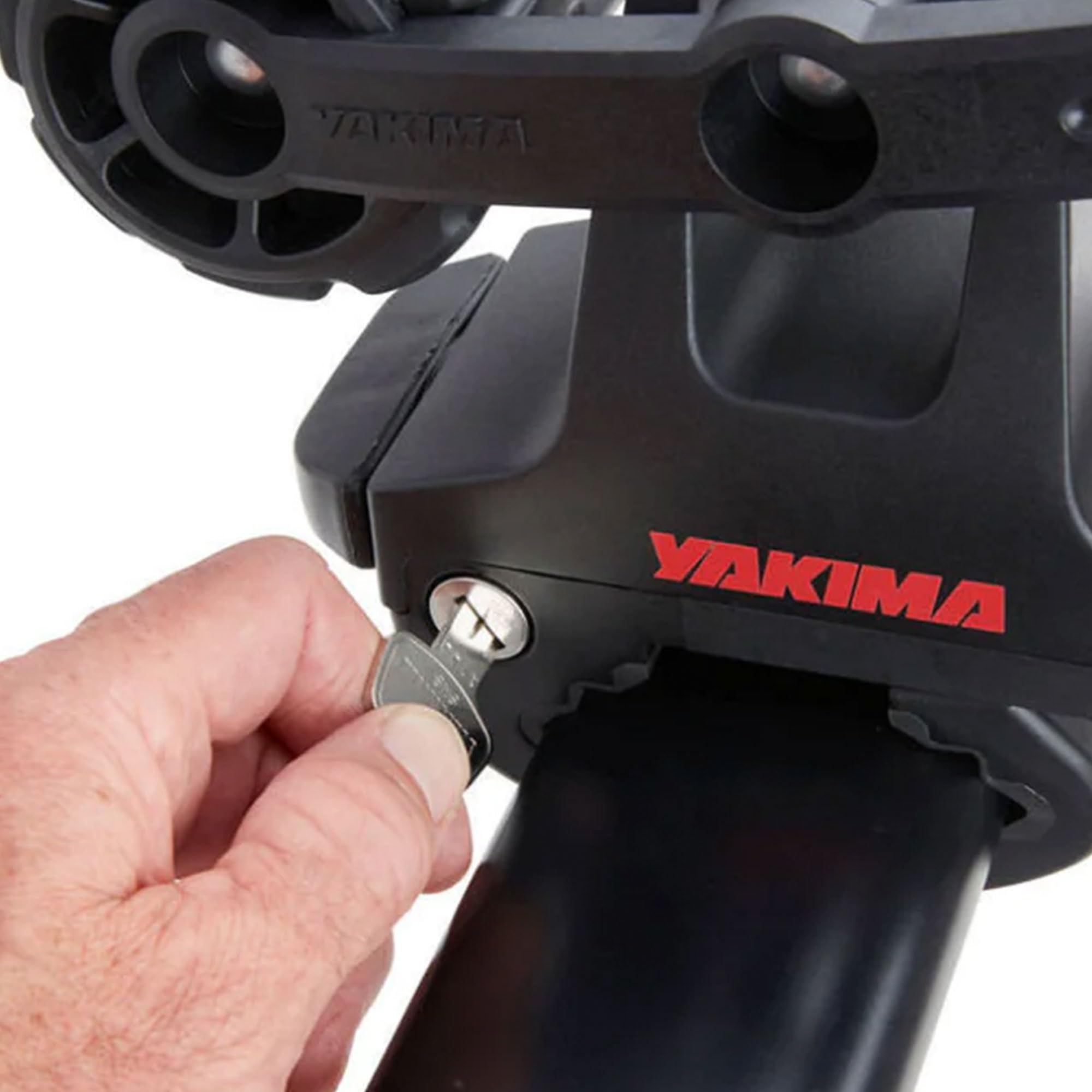 Yakima HandRoll secure-fit on vehicle roof during highway trips.