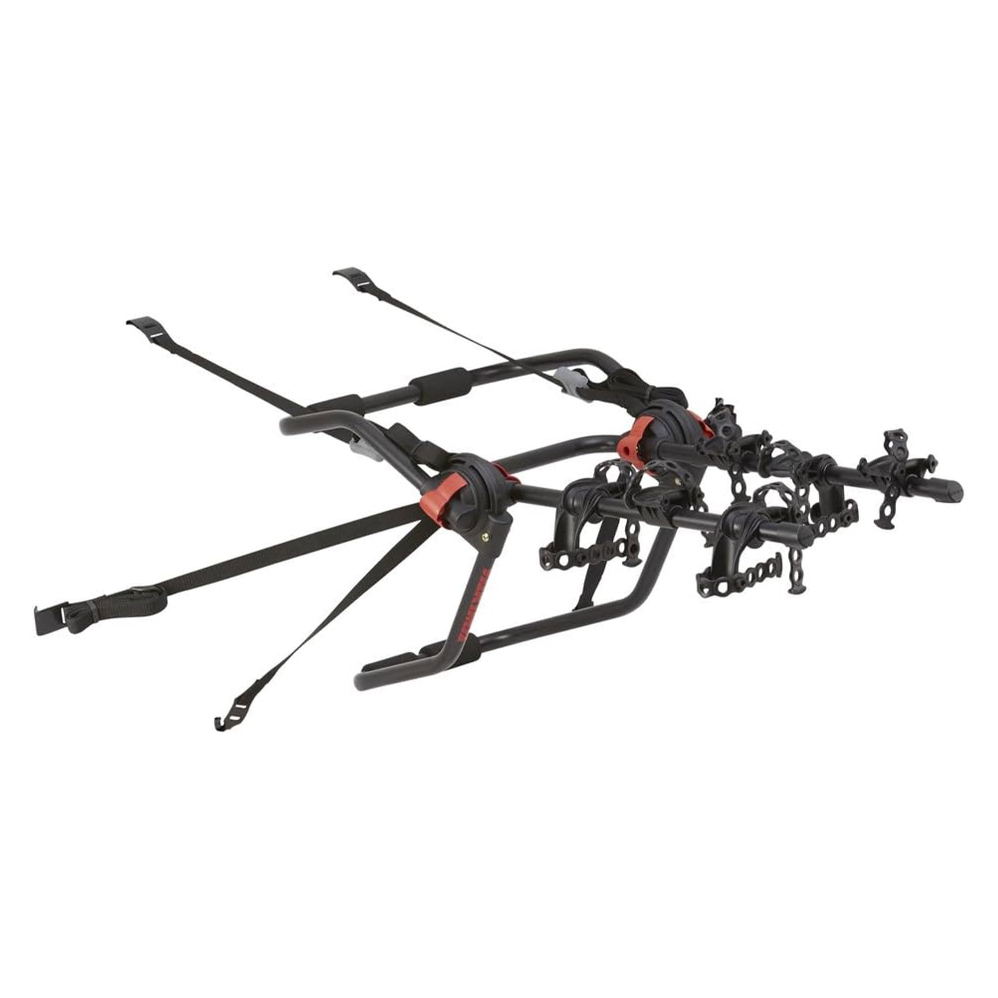 Yakima Hangout 2 Bike Rack installation demonstrates quick trigger hub system for fast setup.