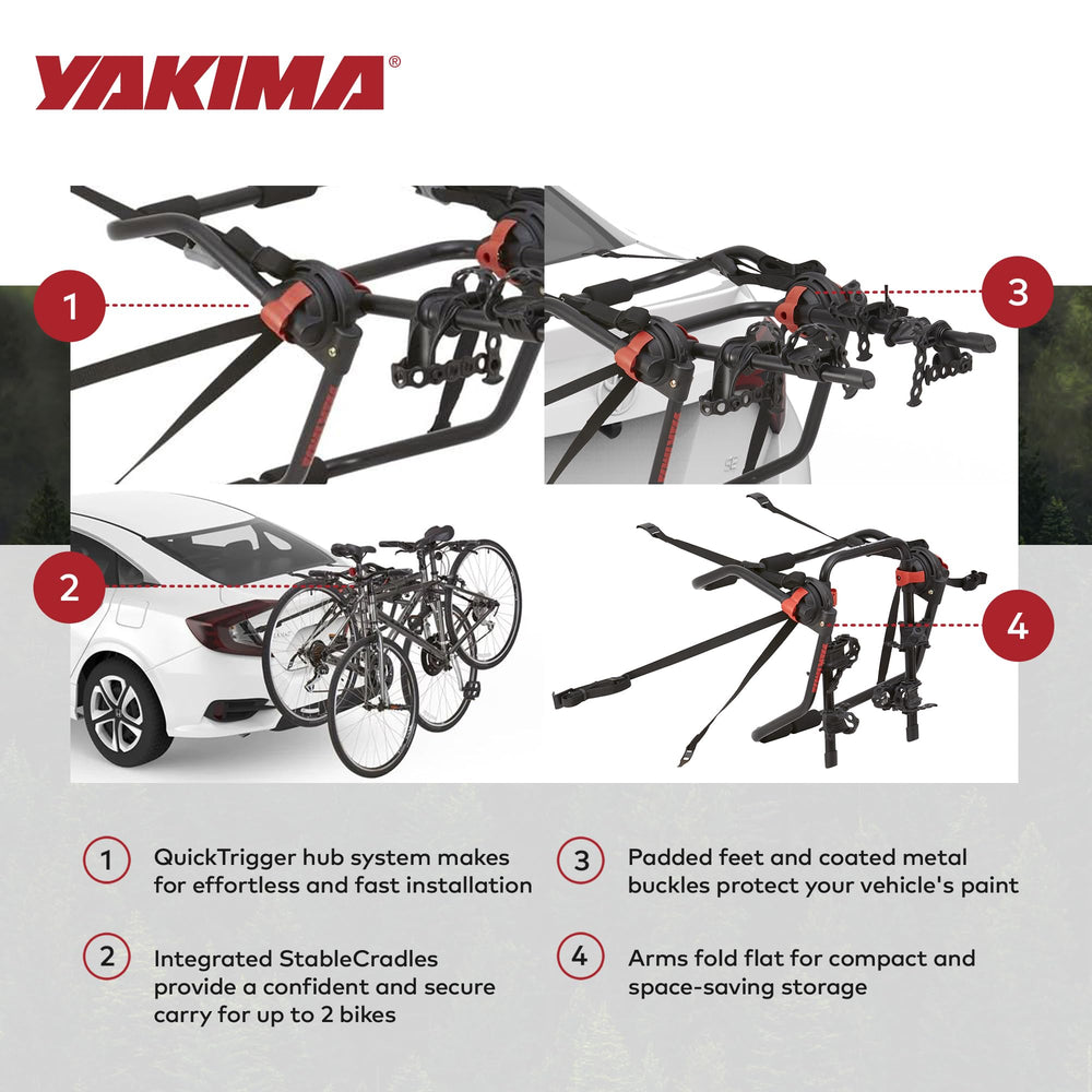 Yakima Hangout padded feet protect your vehicle while keeping rack secure.