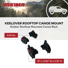 Includes bow and stern tie downs for secure canoe transport.