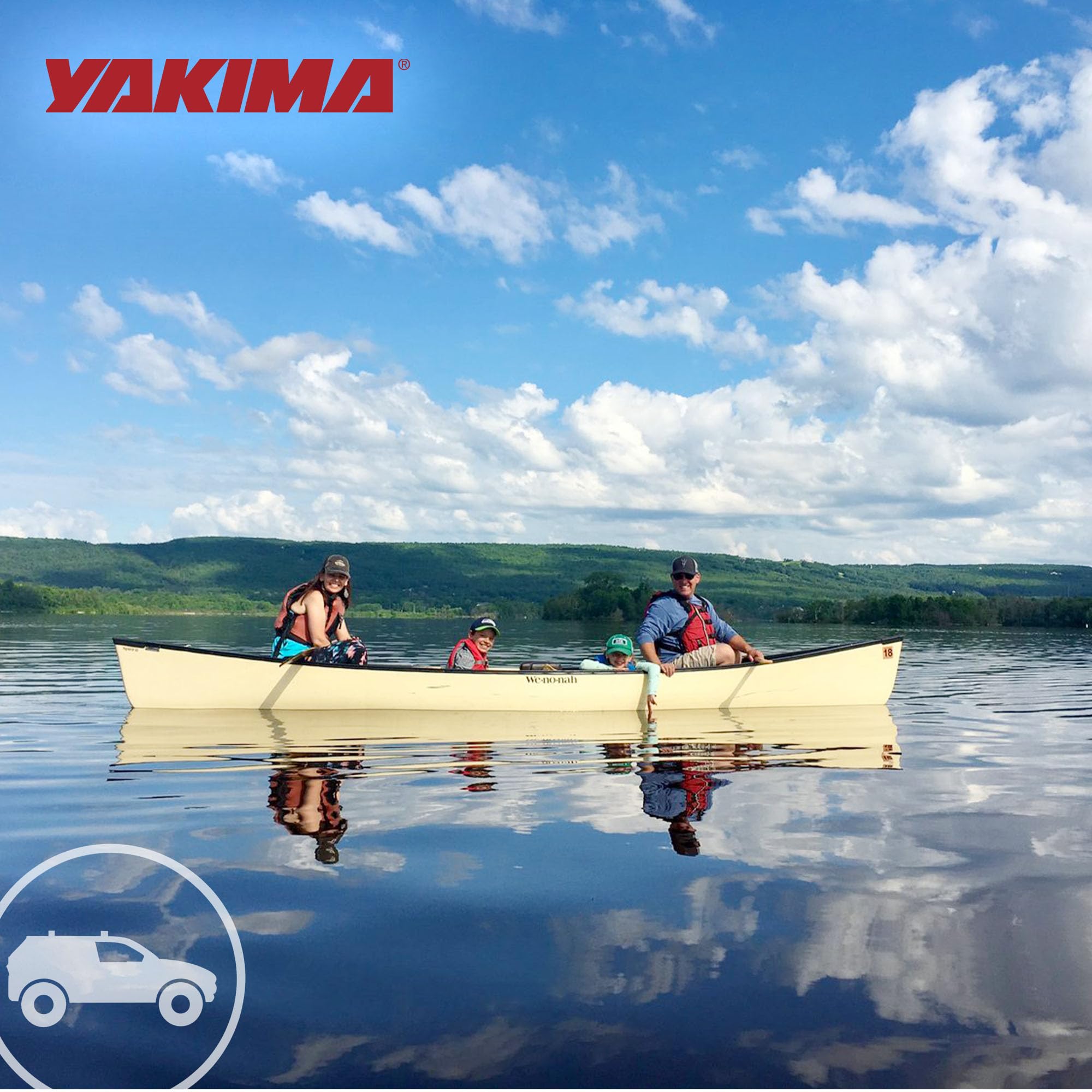 Rubber protection guards crossbars and canoe contacts.