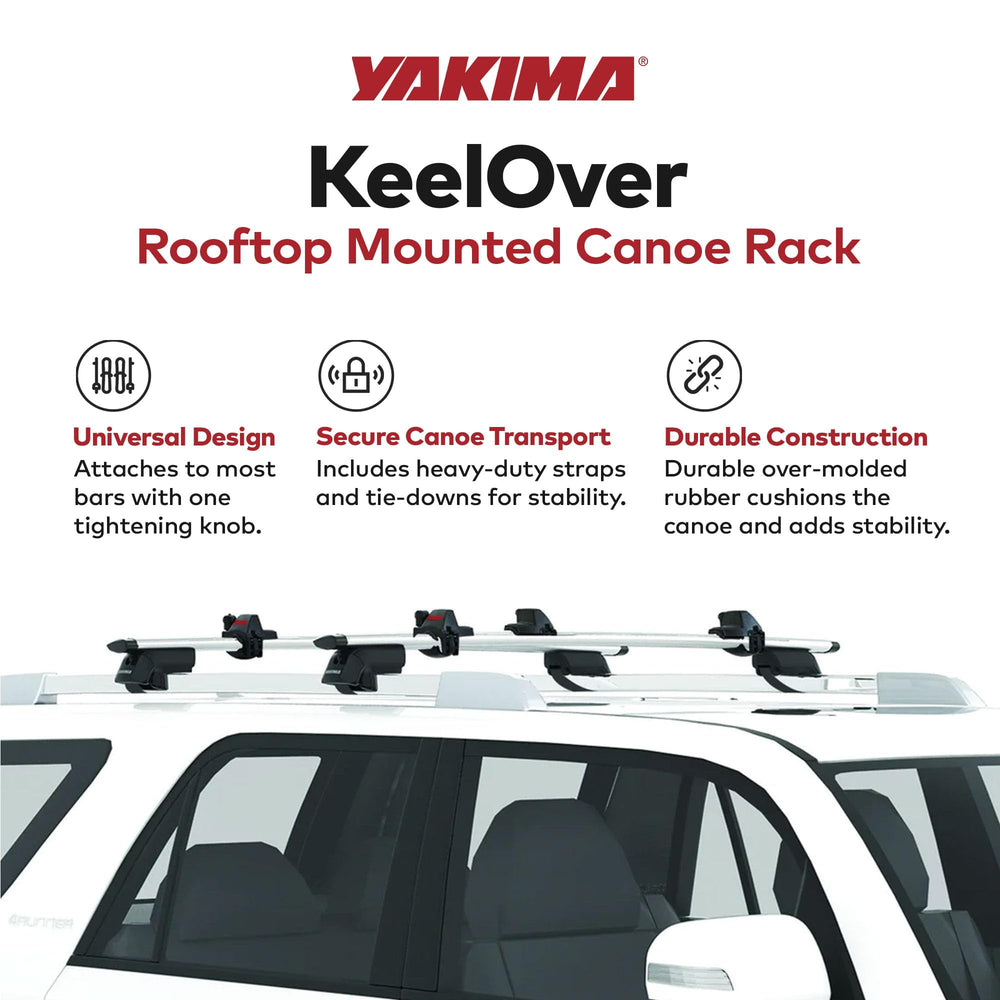 Universal crossbar fit for round, square, and factory racks.