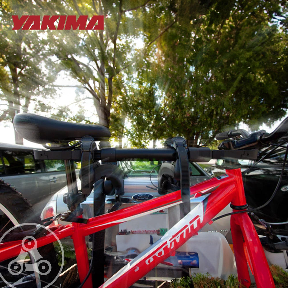 Yakima Tubetop molded collar design protects the stem and seat post from impact.