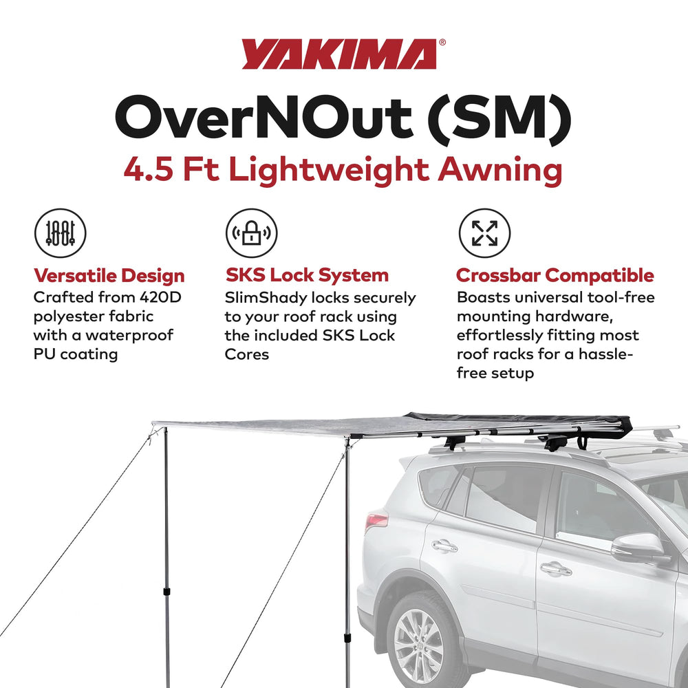 Yakima OverNOut provides 30 square feet of sun and weather protection