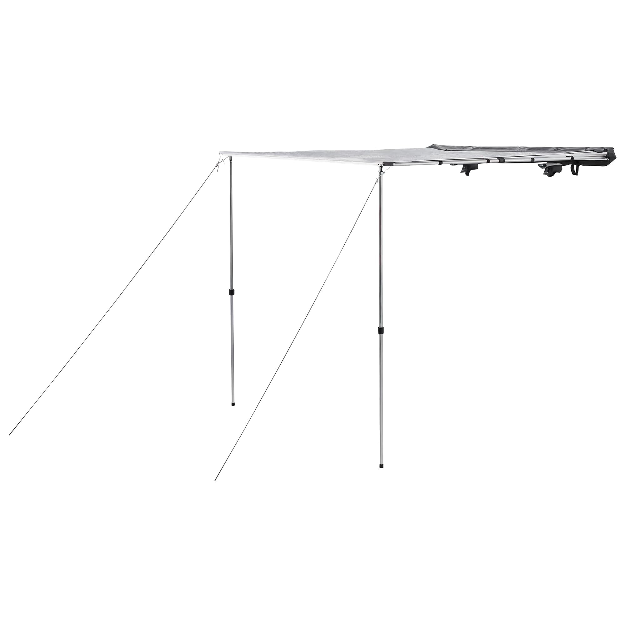 Yakima OverNOut 4.5-foot awning extended for spacious shade at campsite