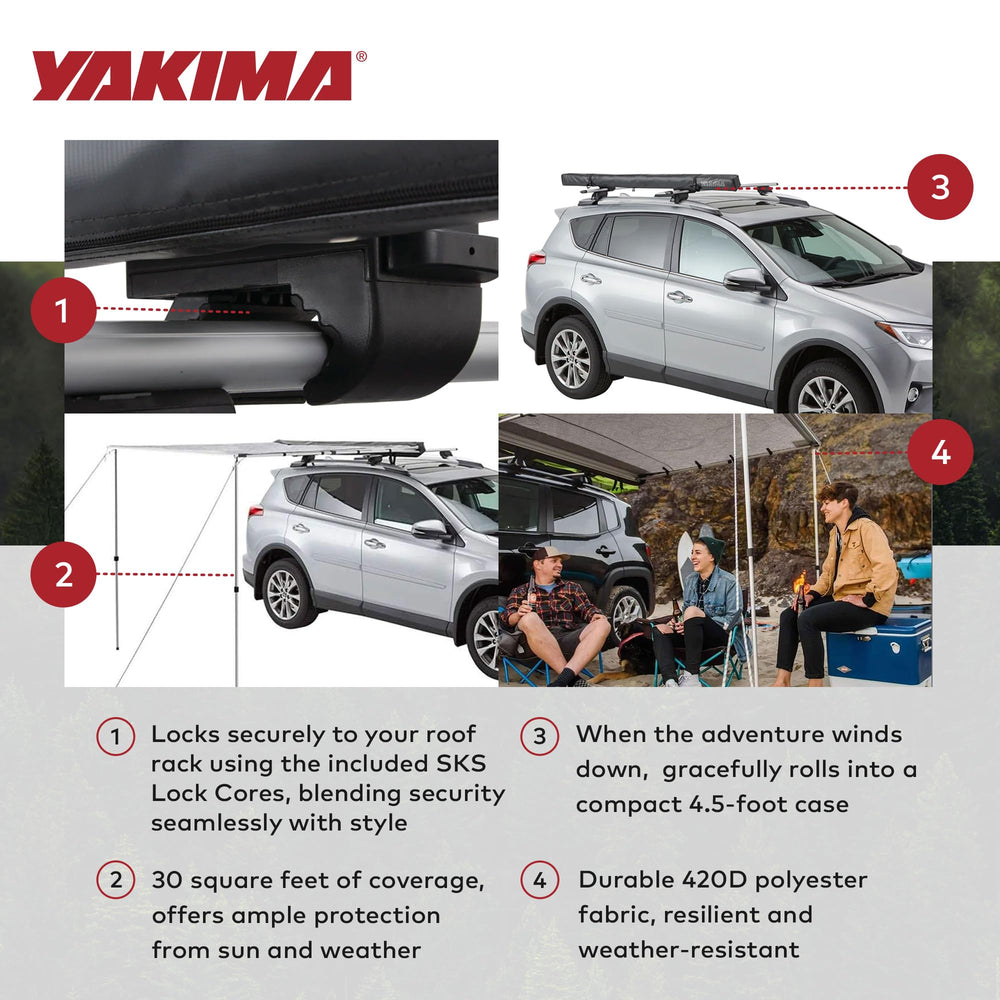 Yakima OverNOut collapses into a compact 4.5-foot storage case