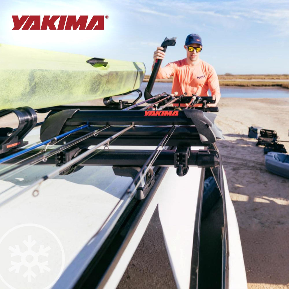 Close-up of 15.5-inch padded fishing rod holders