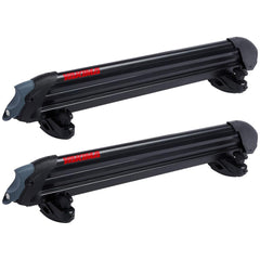 Yakima PowderHound 6 front view showing secure ski transport for weekend trips