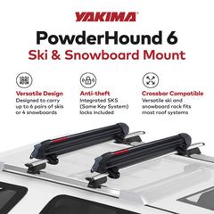 Yakima PowderHound 6 side view illustrating glove-friendly loading