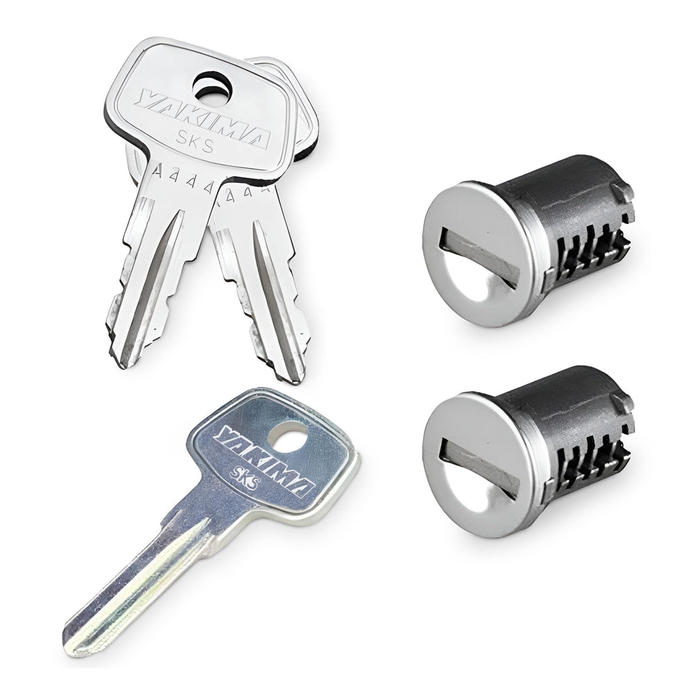 Yakima SKS lock cores 2-pack for secure car rack gear.