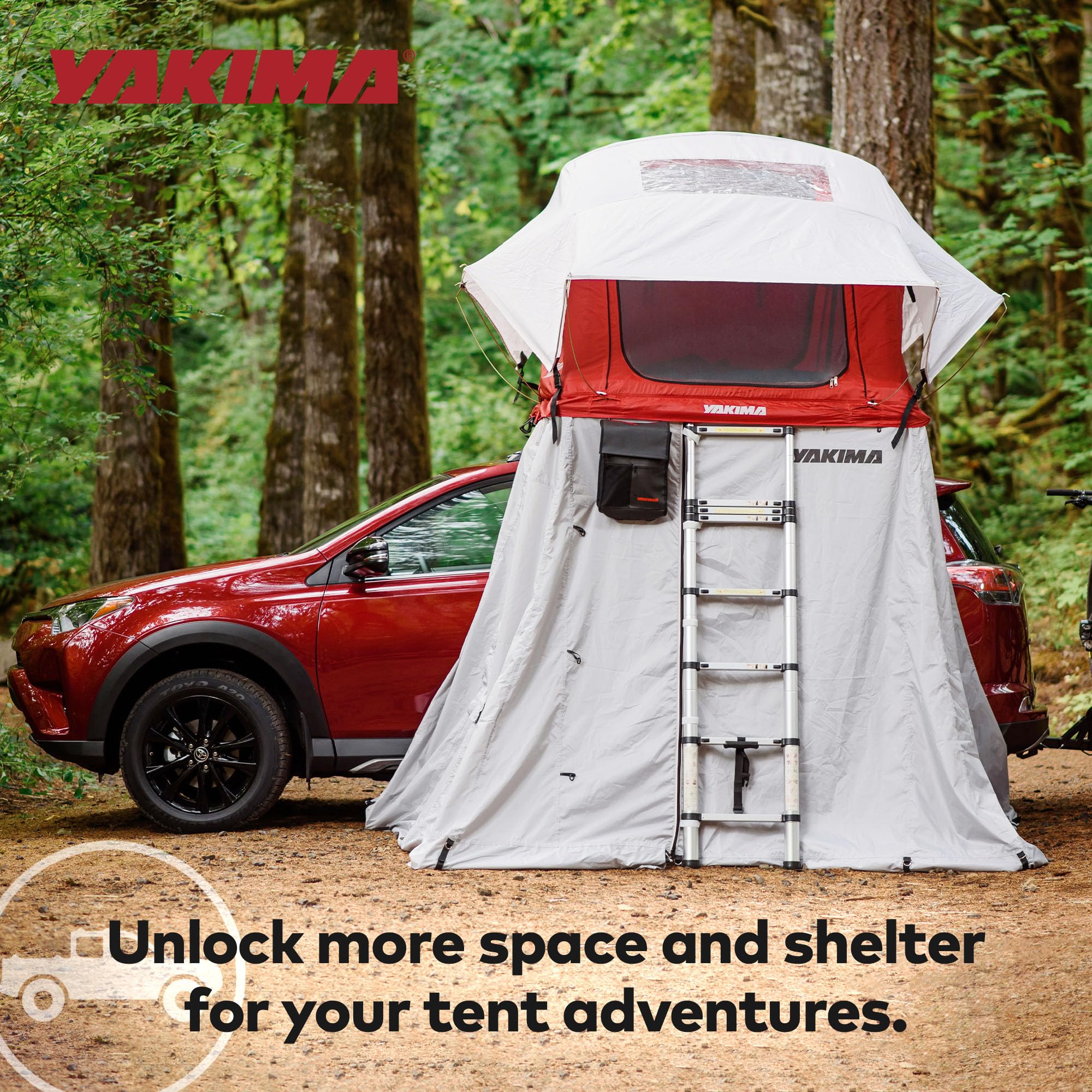 Yakima SkyRise Annex adds organized space at your campsite base