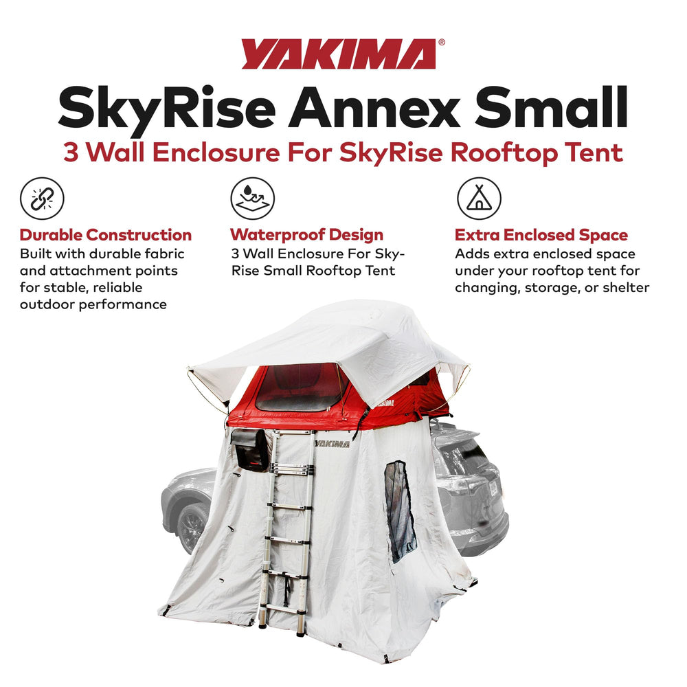 Yakima SkyRise Annex waterproof fabric keeps gear dry outdoors