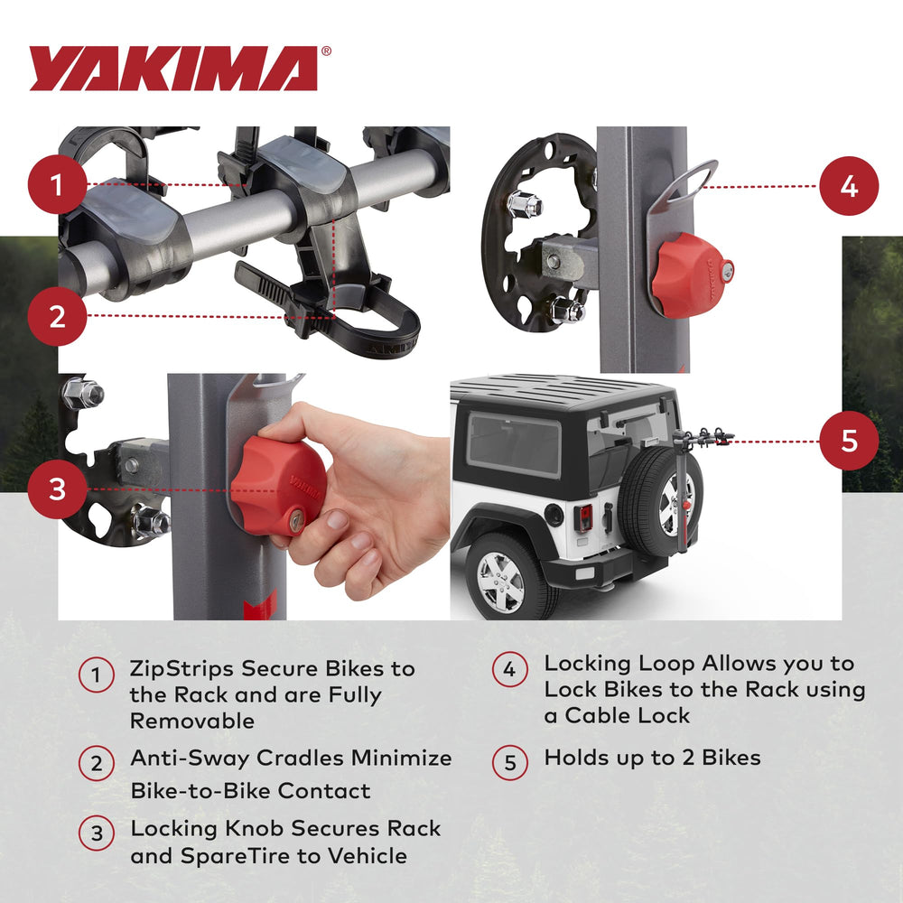 Yakima SpareRide built-in bottle opener for trail-side refreshments