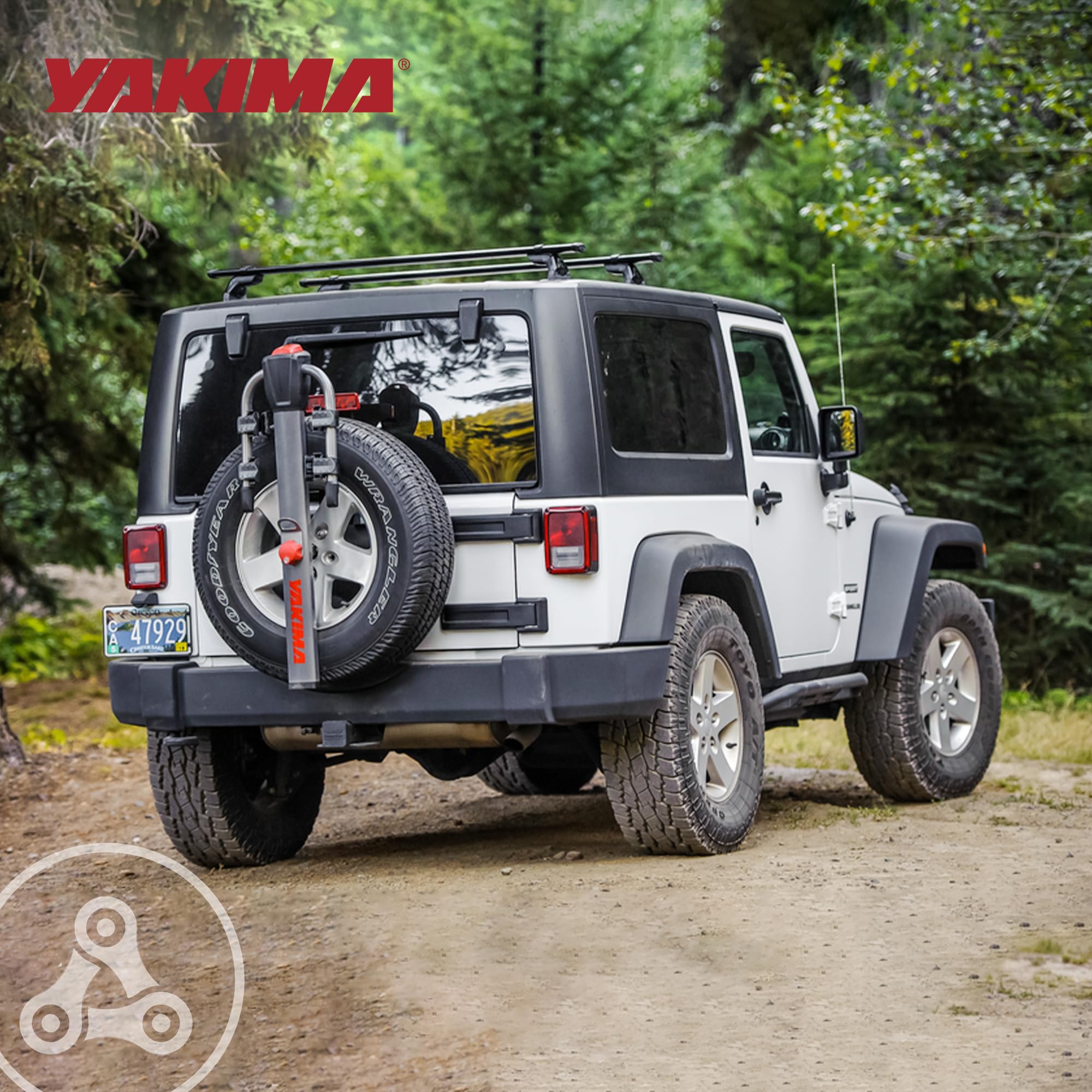 Yakima SpareRide steel construction offers long-lasting durability