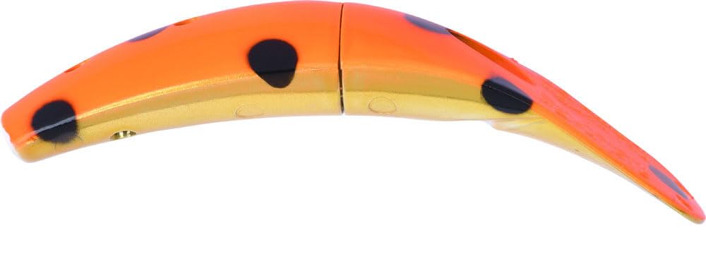 Yakima Spin-N-Fish 2.5 in gold rotten orange bait chamber ideal for trolling setups