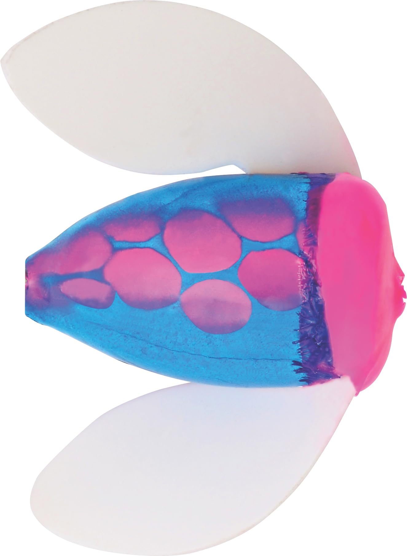 Yakima Spin-N-Glo #4 Mylar Misty River lure ready for salmon and steelhead strikes.