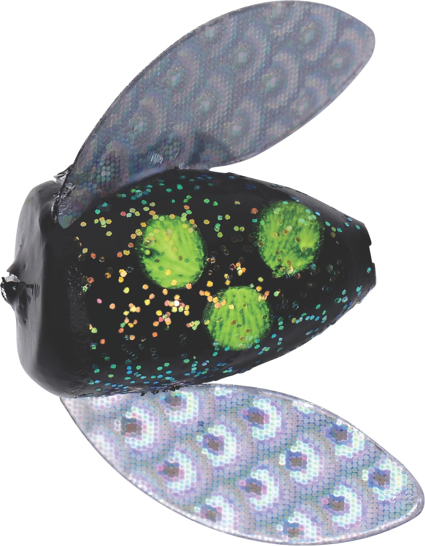 Yakima Spin-N-Glo Glitter Black Chartreuse lure: ideal for salmon and steelhead casting and drifting