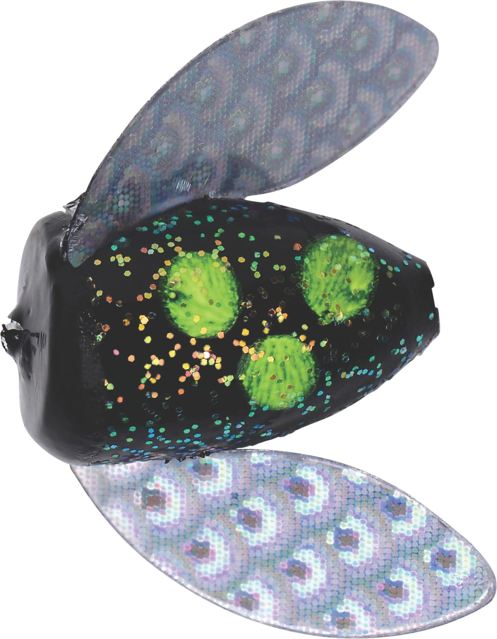 Yakima Spin-N-Glo Glitter Black Chartreuse lure: ideal for salmon and steelhead casting and drifting