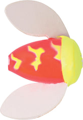 Yakima Spin-N-Glo Red Chartreuse Tiger 12-pack ready for trolling and drifting