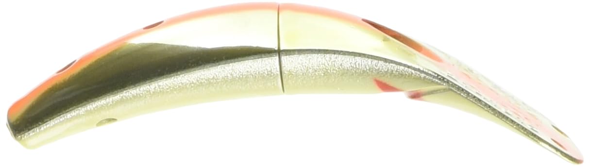 Yakima Spinfish trolling plug MET Gold Flame enhances lure visibility during trolling