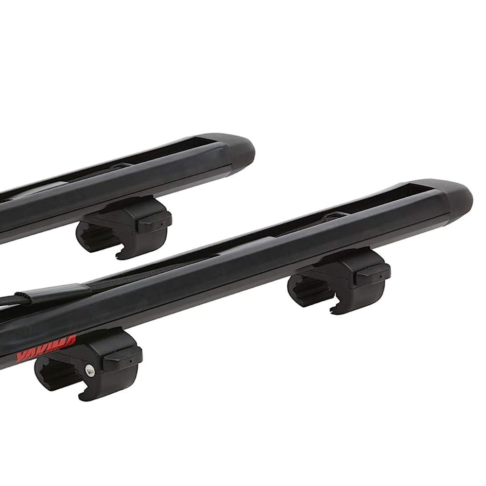 Glossy black finish complements modern vehicles with the SupDawg rooftop rack.