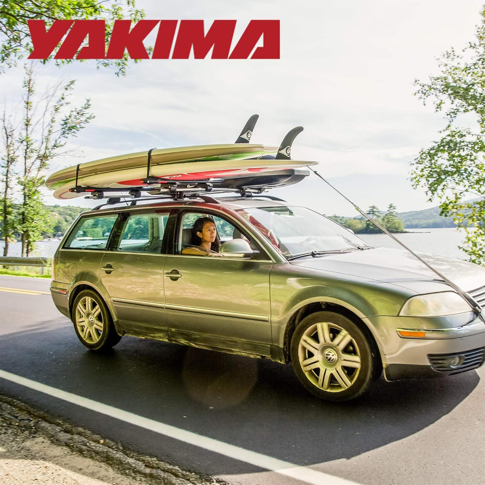 Yakima SupDawg demonstrates quick tool-free setup on a vehicle roof.