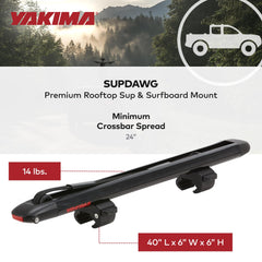 Yakima SupDawg SKS locks protect your mount and boards during trips.
