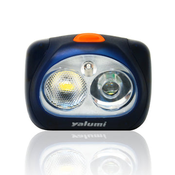 Yalumi Spark Pro headband tilt adjustment enables precise beam alignment during activities.
