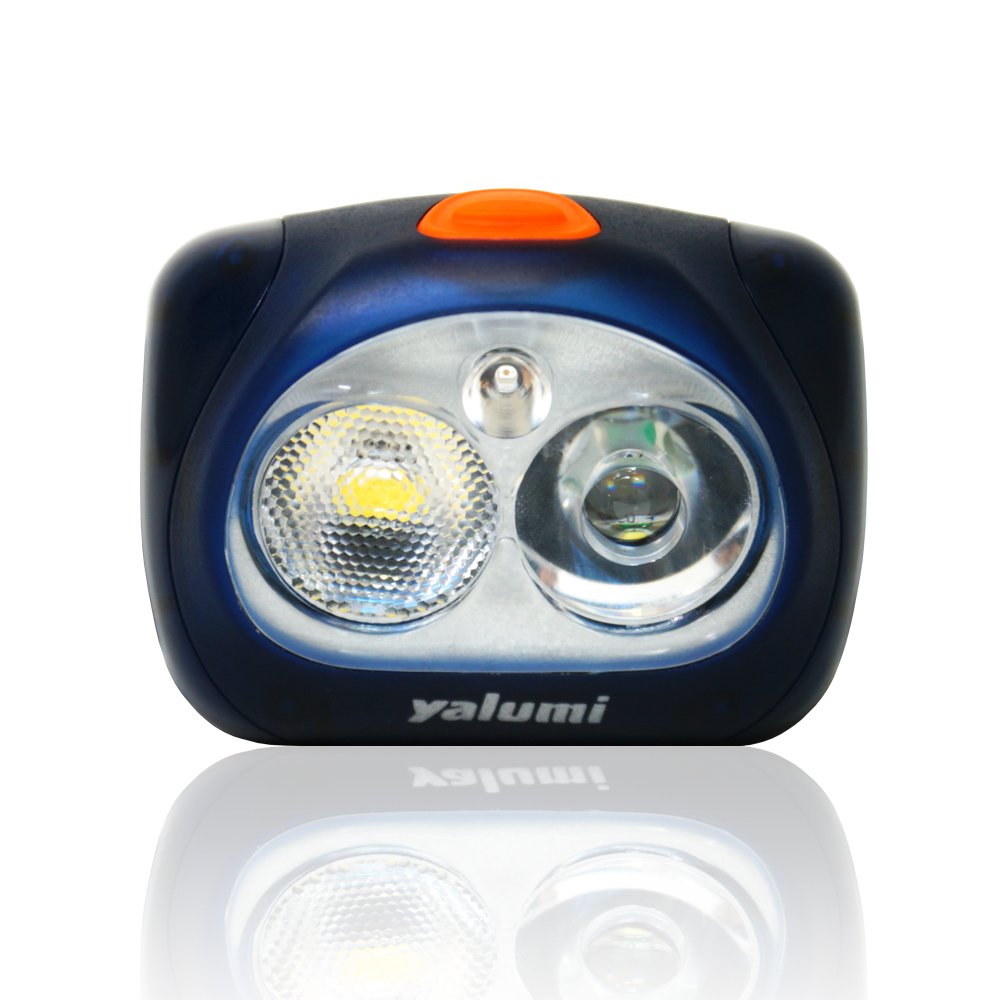 Yalumi Spark Pro headband tilt adjustment enables precise beam alignment during activities.