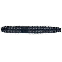 Yamamoto 3'' Fat Senko Black NF front view, a versatile soft bait for multiple rigging styles.