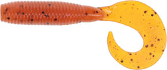 Yamamoto 4-inch single tail Grub Fire Craw in action for bottom fishing versatility