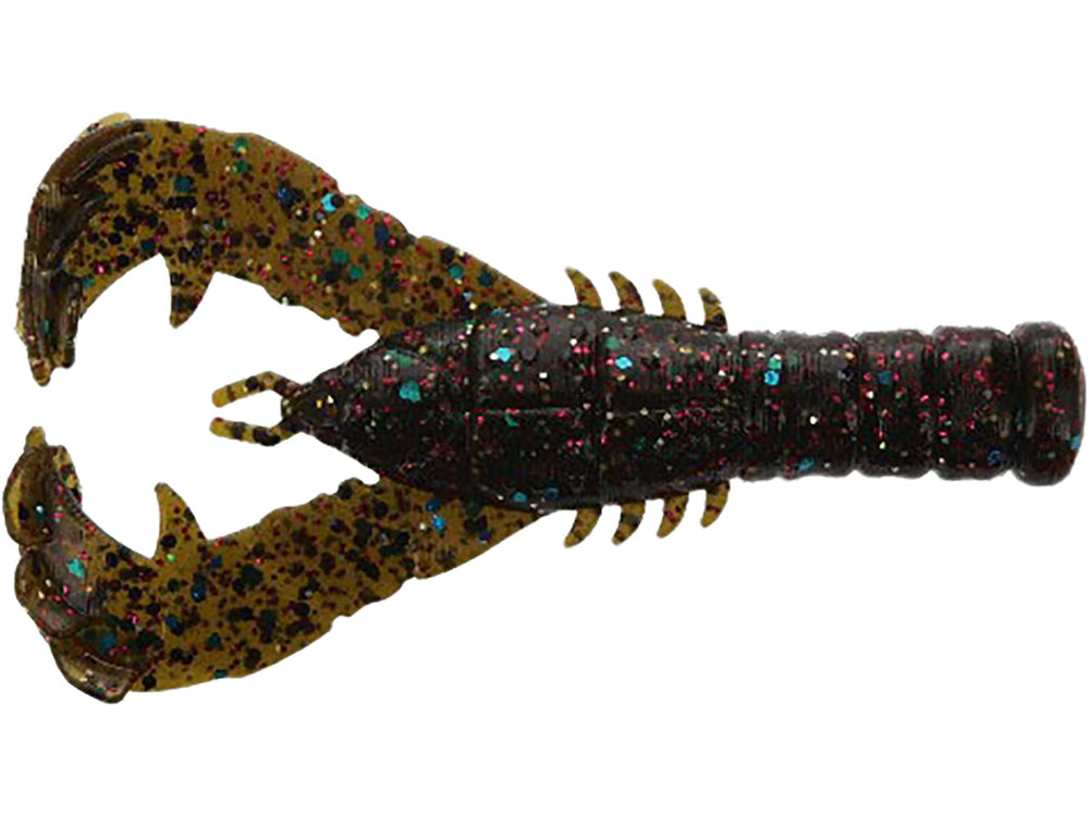 Yamamoto 4 inch Yama Craw Tilapia Magic 6-pack with floating claws for slow, lifelike jig action